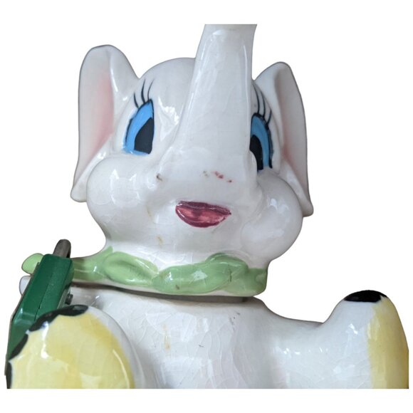 Ever Brite Elephant Bank Anthropomorphic Ceramic Coin Vintage Kitsch Japan - Picture 3 of 15